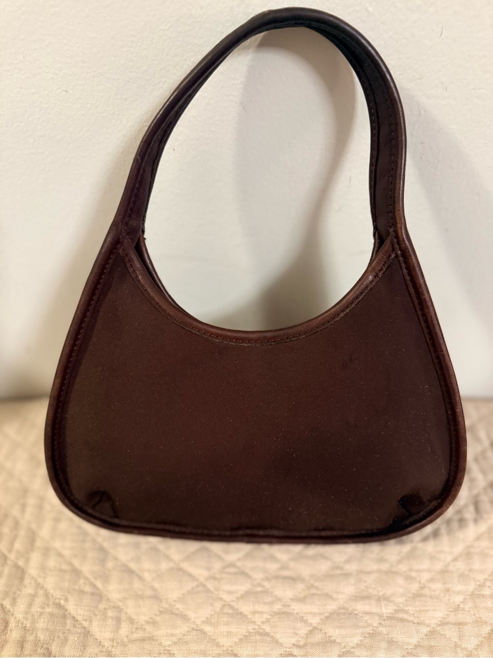 Coach Brown Mini Ergo Neoprene with Leather trim Vintage 1998 - Picture 2 of 7